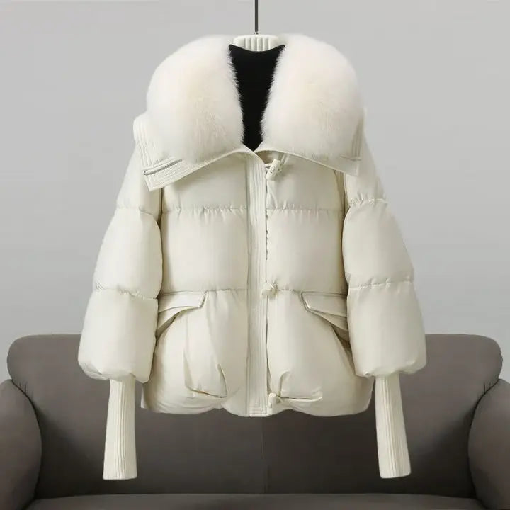 Evy – Luxurious Fur Collar Winter Jacket