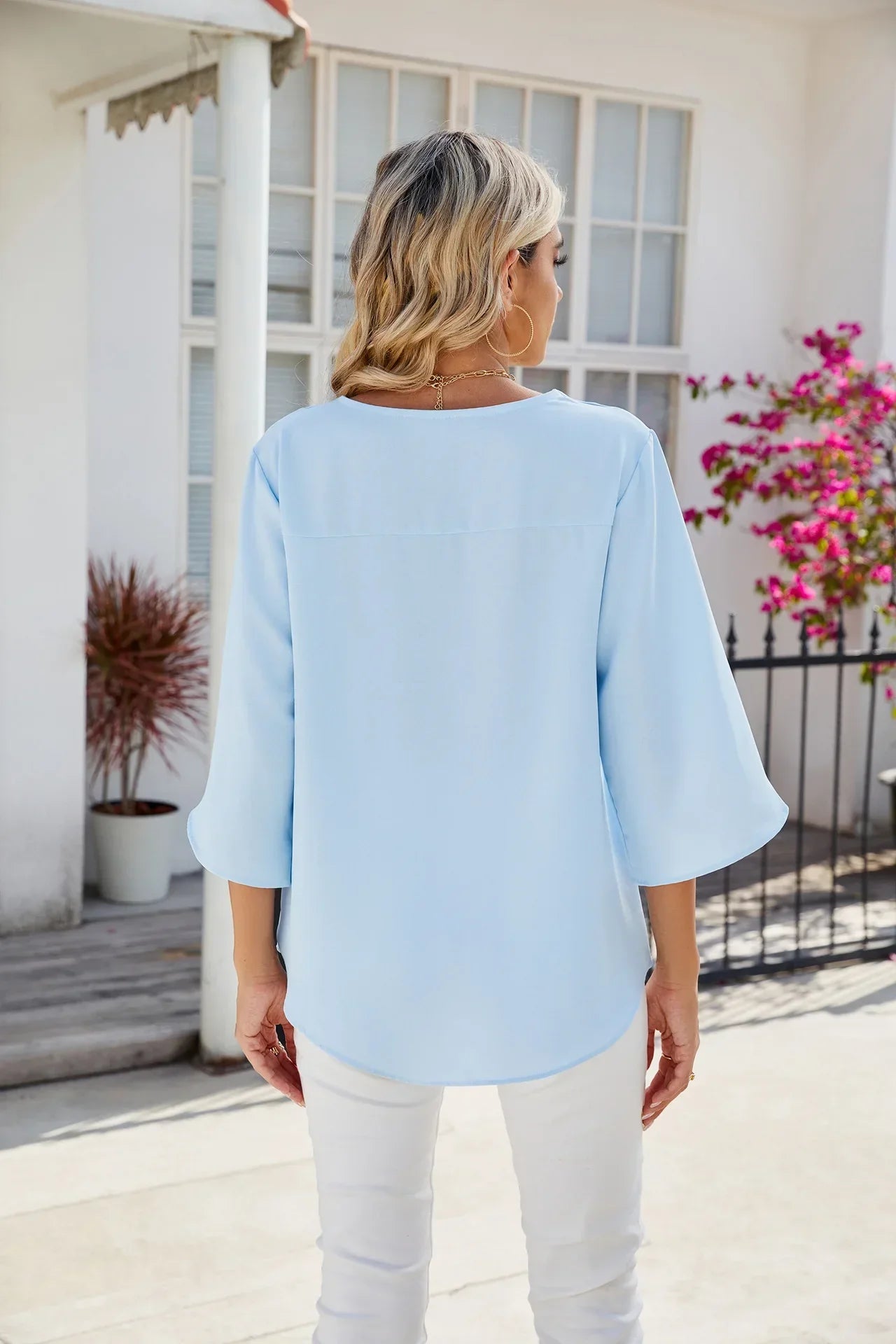 CARY - V-neck blouse