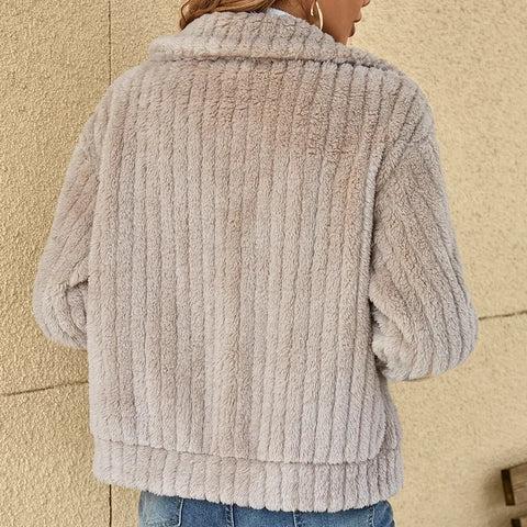 Amber™ | Casual Plush Knitted Jacket