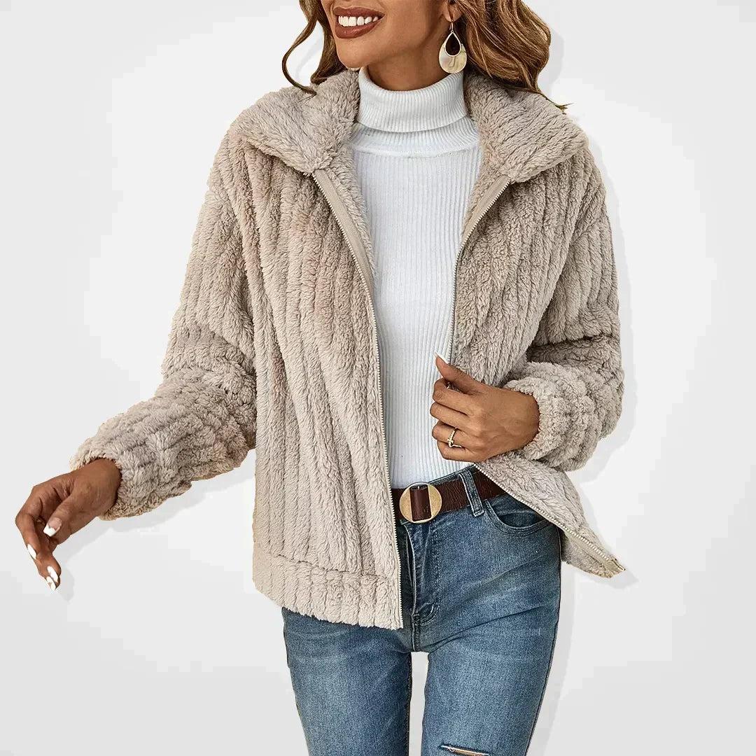 Amber™ | Casual Plush Knitted Jacket