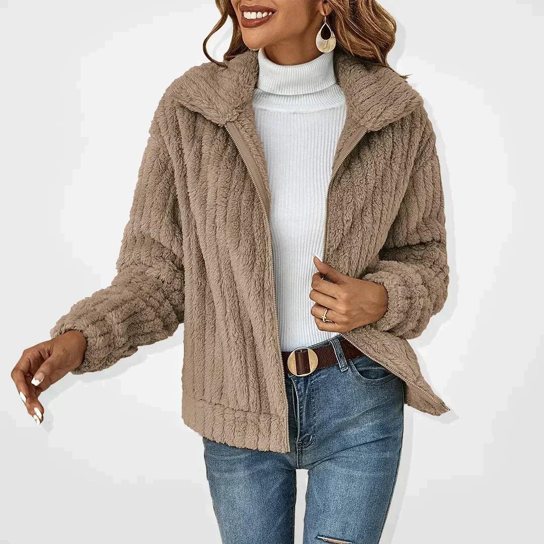 Amber™ | Casual Plush Knitted Jacket