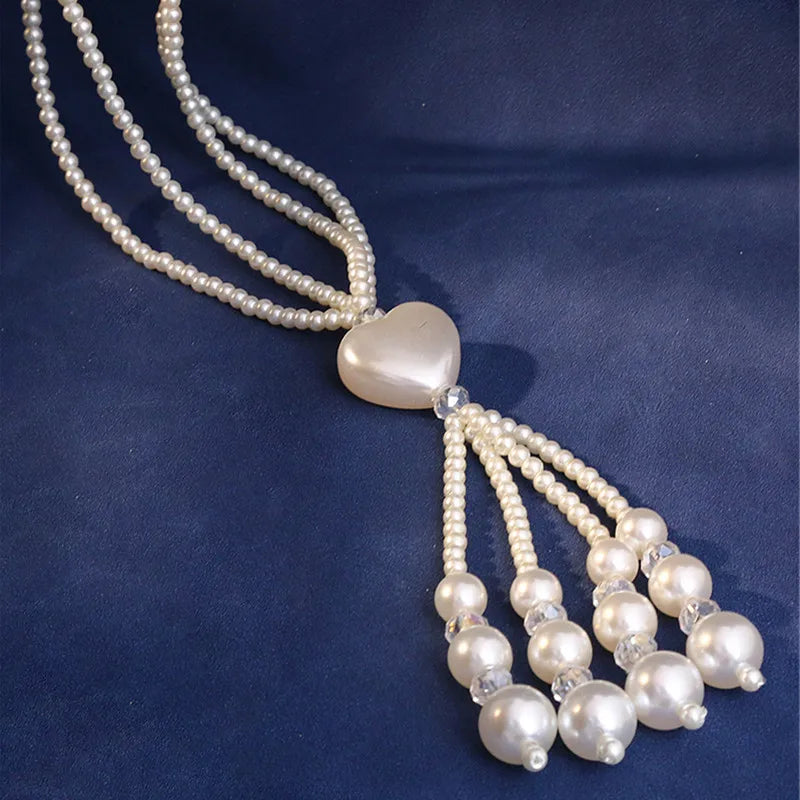 Lumière Tassel Pearl Necklace