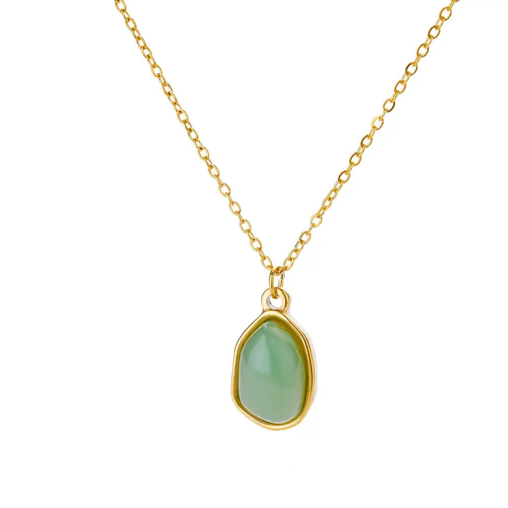 Aurora Opal Oval Necklace