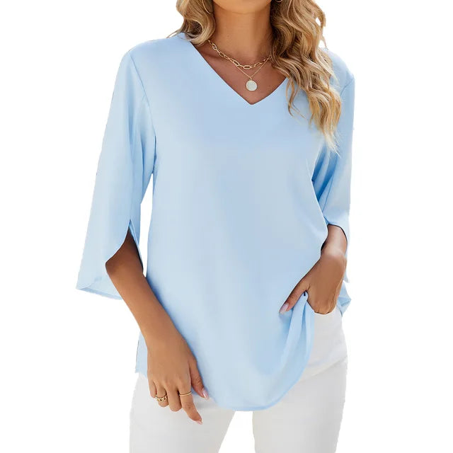 CARY - V-neck blouse