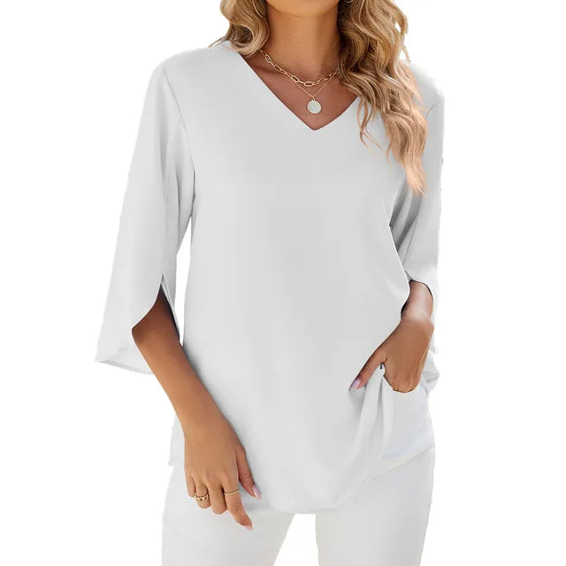 CARY - V-neck blouse