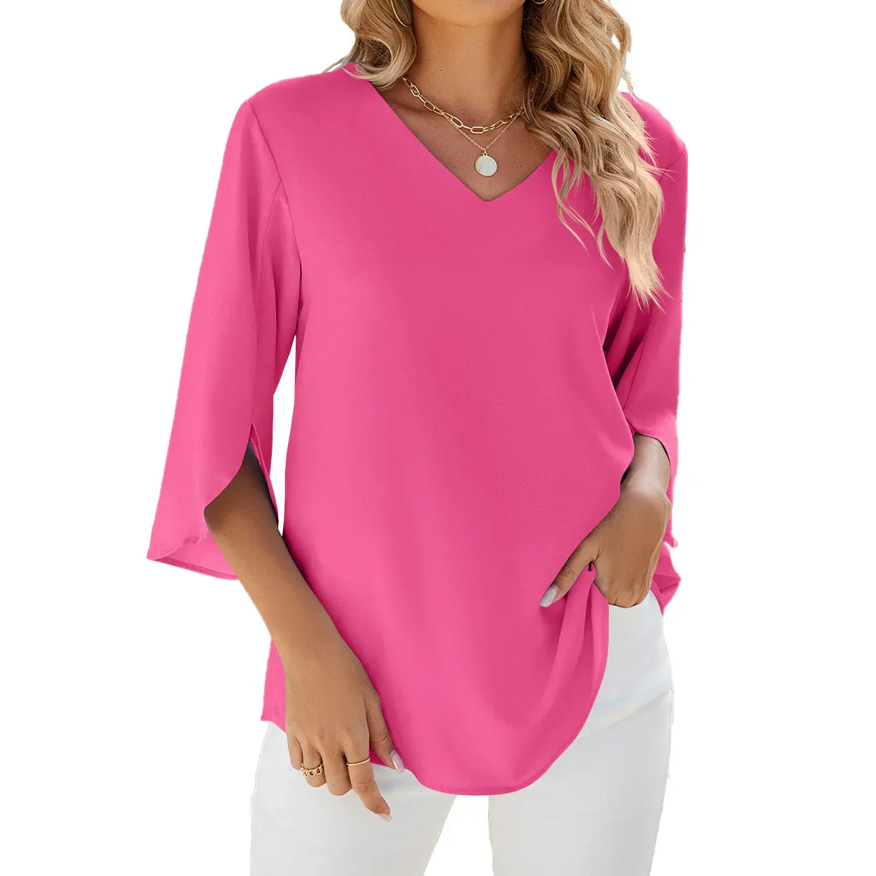 CARY - V-neck blouse