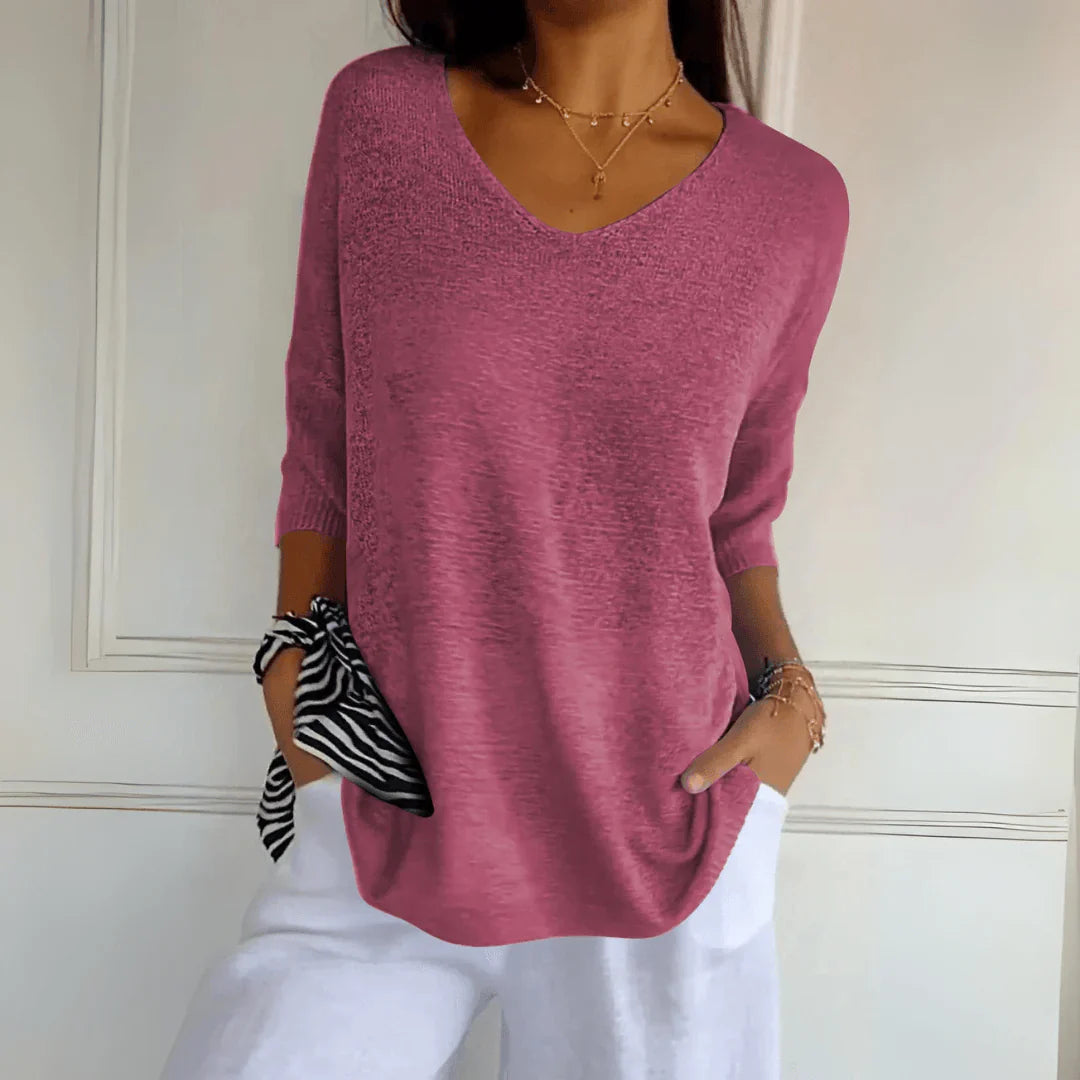 Lori - Elegant Knitted Shirt