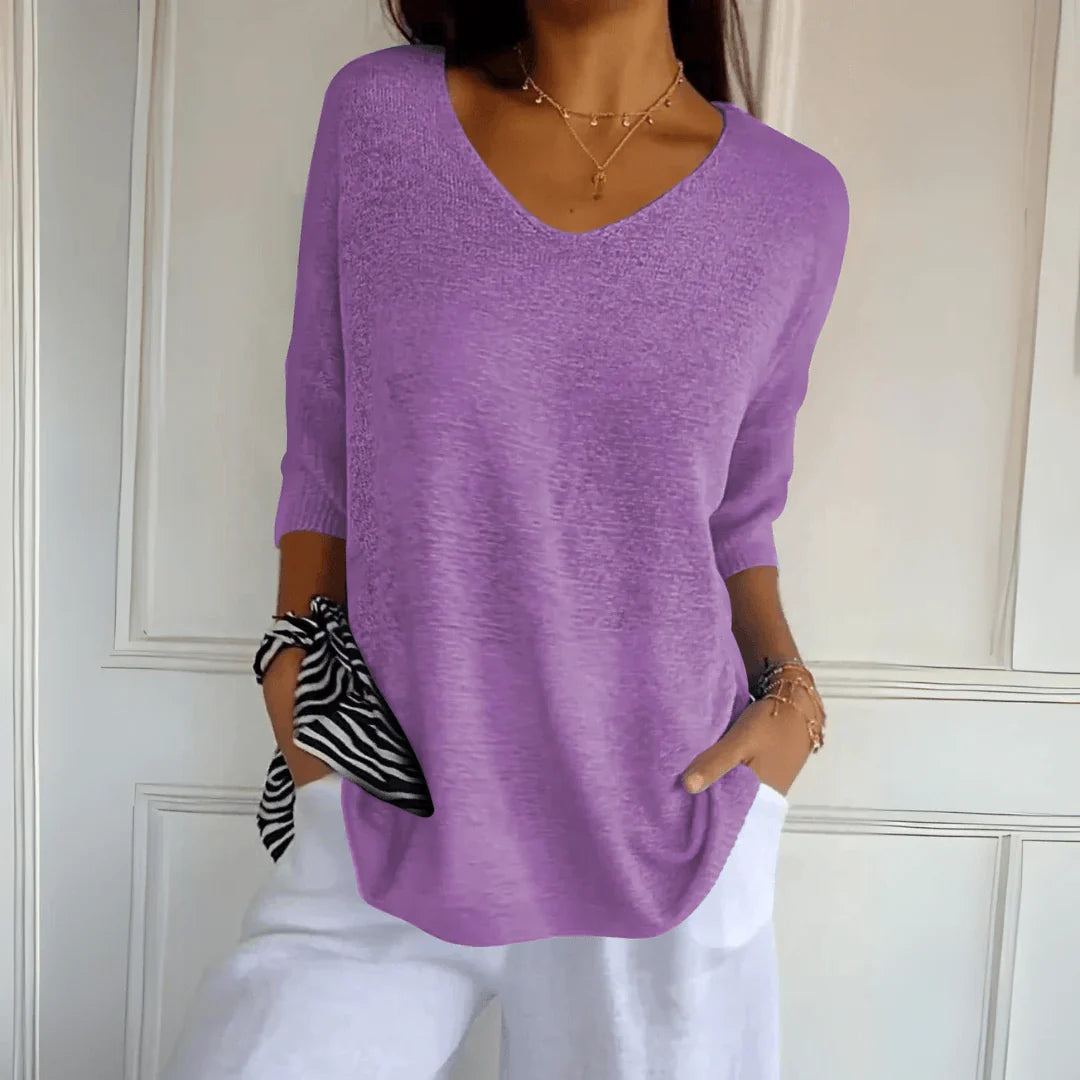 Lori - Elegant Knitted Shirt